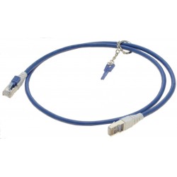 Cat. 6/6a 10G sikkerheds netværkskabel med nøgle. RJ45, STP, AWG28,...