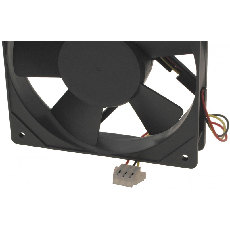 Datorskåp 12VDC fläkt 120 x 120 x 25mm, med termisk sensor tyst brusreducerande