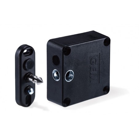 Elektroniskt lås för skåp och dörrar 12/24 DC/AC - Hållkraft på 100kg