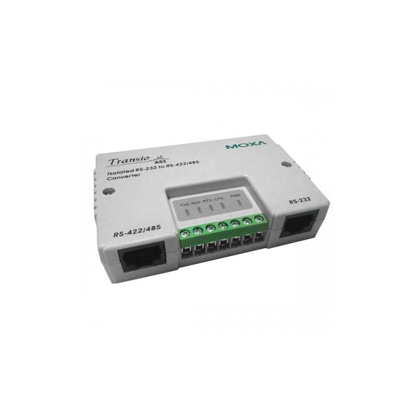 Moxa Transio A53 Serial-to-Serial Converters Optoisolated RS232 for RS485 / RS422 Convert. Danbit A / S