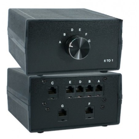 Black Box 6-ports haneuel netværk RJ45 omskifter. Desktop RJ45 6:1 haneuel switch