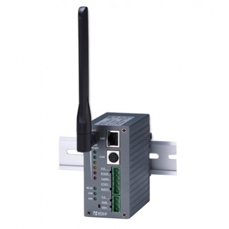 Atop SW5001 är en 1 port Seriesport Server, 1 x RS232 / RS422 / RS485, WiFi