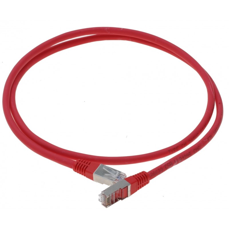 Cat. 6 netværkskabel, RJ45, STP, AWG28, rød, 1,0mforSTP