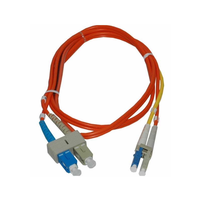 LC / SC Singlemode over multimode converter fiber cable, duplex - DANBIT