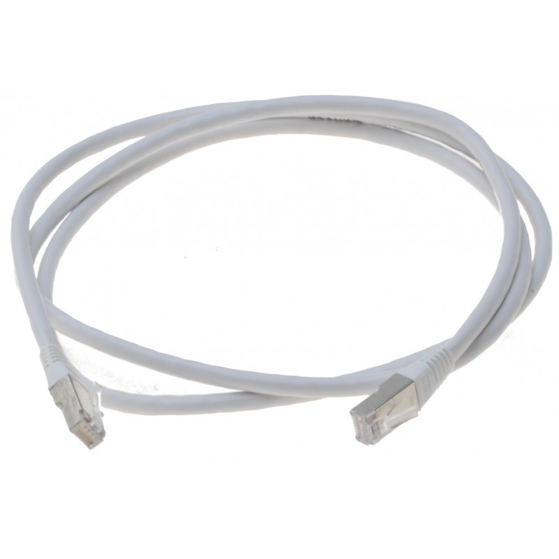 Cat. 6 netværkskabel, RJ45, STP, AWG28, hvid, 1,5mforSTP