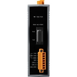CAN bus for single mode fiber with manual switch for CAN baud rate