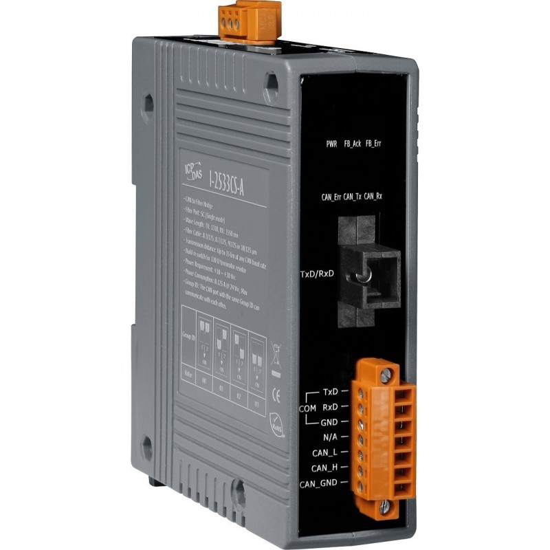 CAN-bussen för single-mode fiber med haneeeuell omkopplare för CAN överföringshastighet