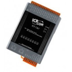 8 x power relay COM N, O, 24VDC / 250VAC 5A, 2x RJ45 Ethernet Modbus