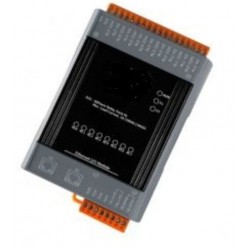 8 x power relay COM N, O, 24VDC / 250VAC 5A, 2x RJ45 Ethernet Modbus