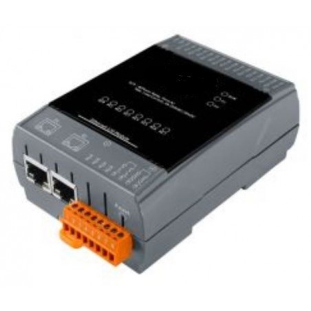 8 x Power relä COM N, O, 24VDC / 250VAC 5A, 2x RJ45 Ethernet Modbus