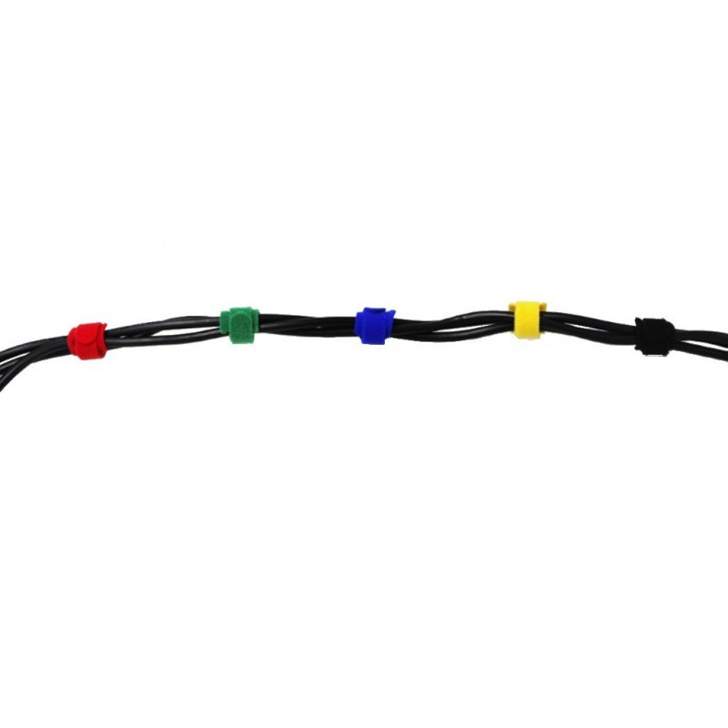 Kardborrband (Cable Tie) 13 x 155 mm, gul