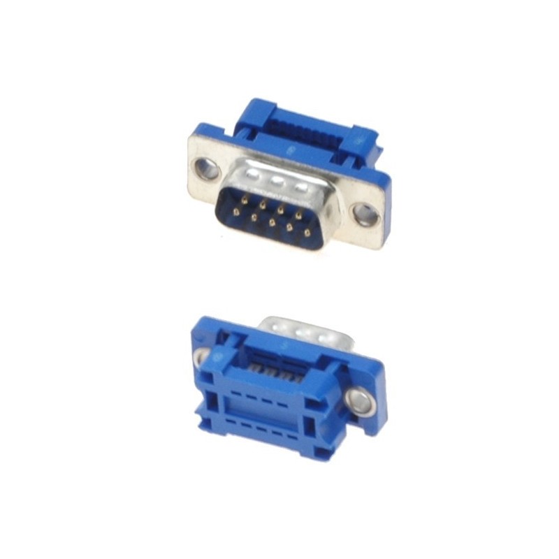 9 pin D-SUB DB9 han til IDC fladkabel adapter/ samlestikforAdaptor