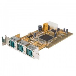 Powered USB ports on PCI cards, 3 x 12VDC. POS systems