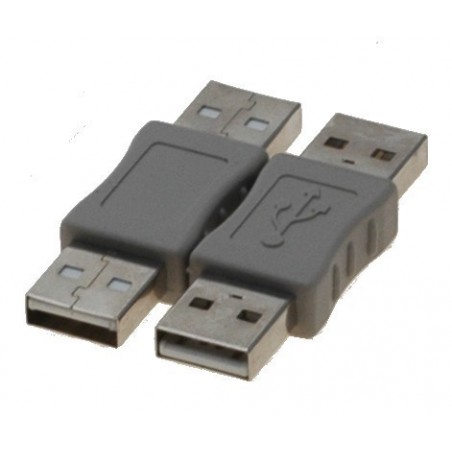 USB 2.0 adapter (omformerkontakt) - A hane / A hane - USB gender chaneger - kønskifte af USB kabler