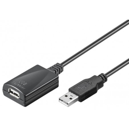 5m förlängningskabel USB2.0 med förstärkare, USB en haneee / honkontakter