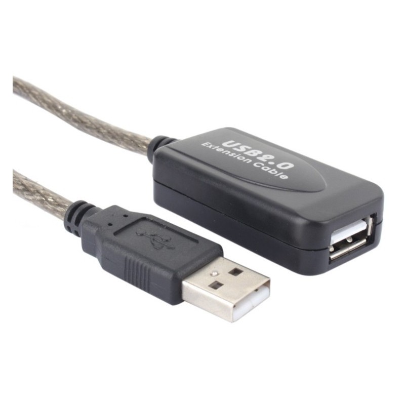 Aktiv USB 2.0 repeater förlängningskabel (20m) med 2 förstärkare förstärker USB-signalen