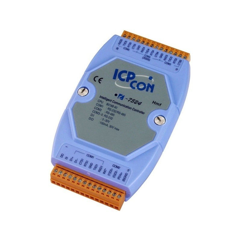 ICPDAS I-7524 is an addressable RS485 for 3 x RS232 ports.