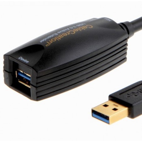 5m forlængerkabel (repeater) til USB3.0, USB A hane/hona-stik