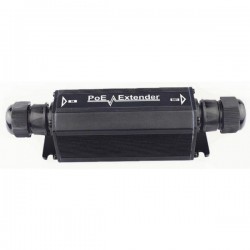 Waterproof PoE extender - Up to 22Watt PoE power. 4 pieces in extension - 500 meters. IP66 tight.