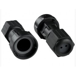 Water and dustproof connector (gland) for LC fiber connector