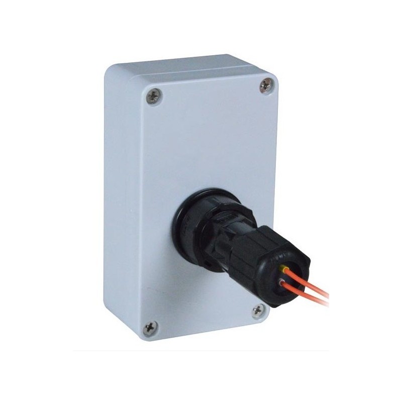 Water and dustproof connector (gland) for LC fiber connector