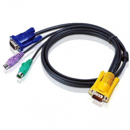 Aten 2L-5202P KVM IOGEAR Bonded allt i en PS/2 VGA-kabel