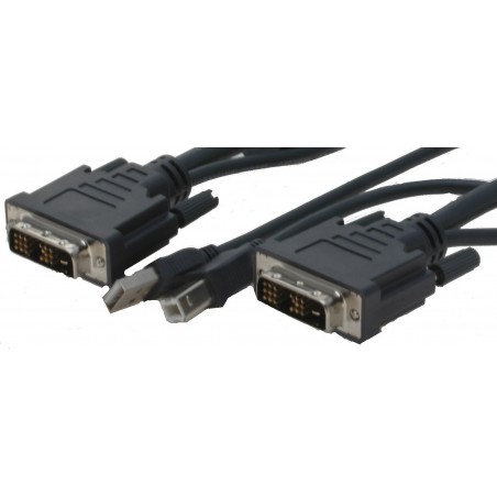DVI-kabel med USB