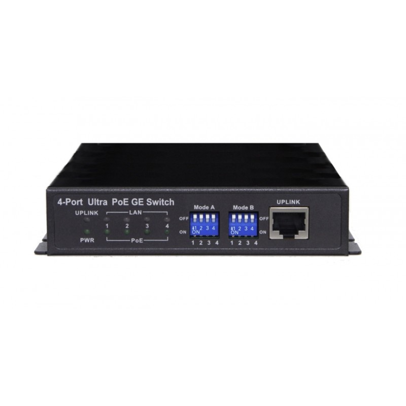 5 ports 10/100/1000Mbit unmanaged switch, RJ45, PoE++