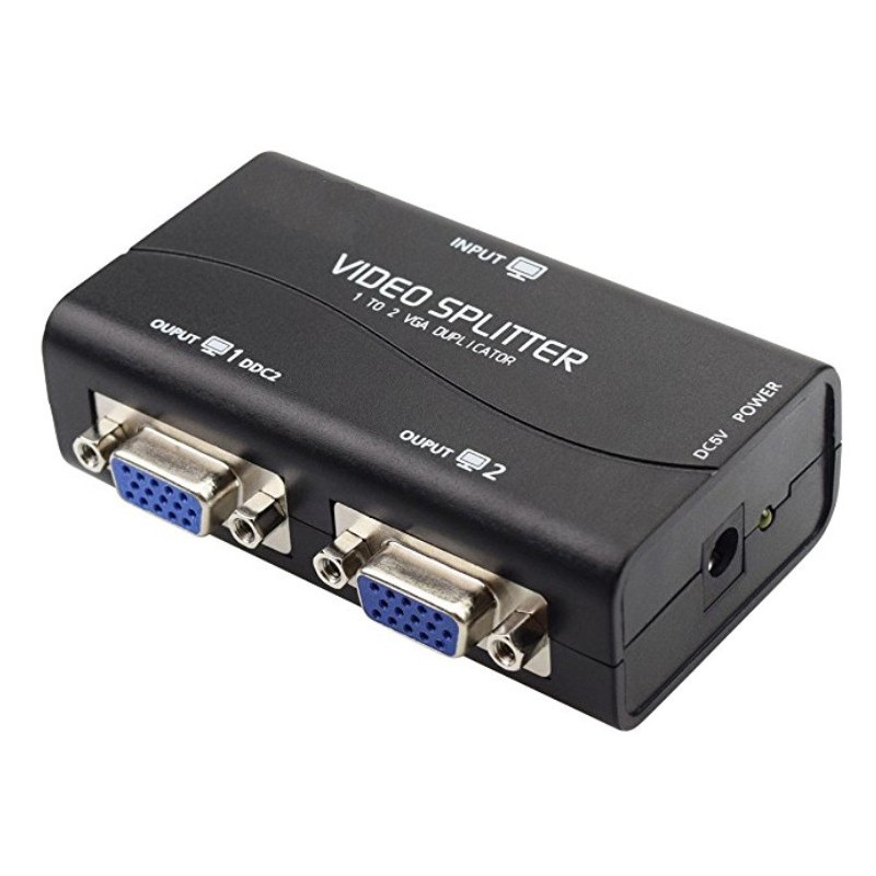 VGA Video Splitter for Dual Monitors, 1920x1440, 50m Range
