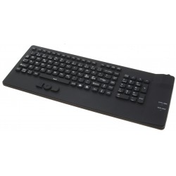Waterproof USB keyboard with trackpoint