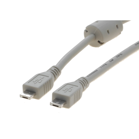 USB2-kabel, Micro A hane – micro A hane med ferritkärna, 2 m