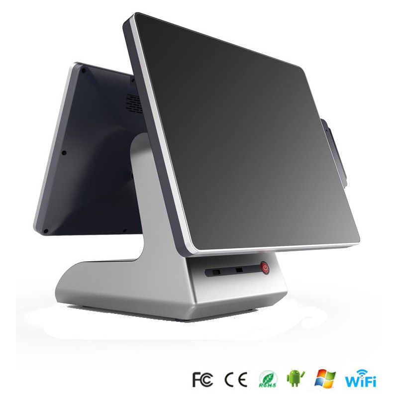 POS-system med 2 skärmar för hotell, restauranger, butiker etc.