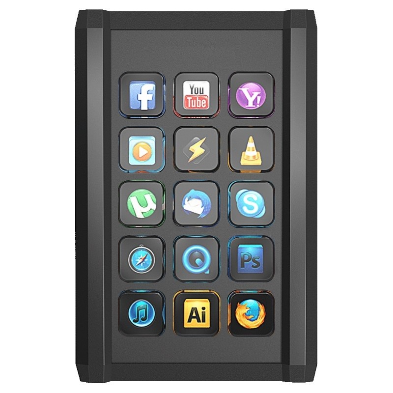 Programmerbart tangentbord med 15 tangenter (Färgdisplay) - Binär Teknik AB