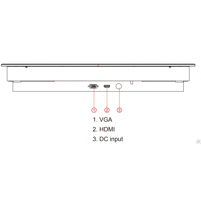 21.5 "Wide Screen TFT-skärm