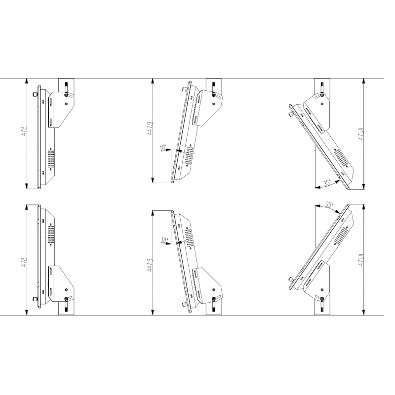 19 Marine Monitor IP65 - Robust, VESA-fäste, anti-vibration