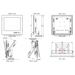 19 Marine Monitor IP65 - Rugged, VESA Mount, Anti-Vibration