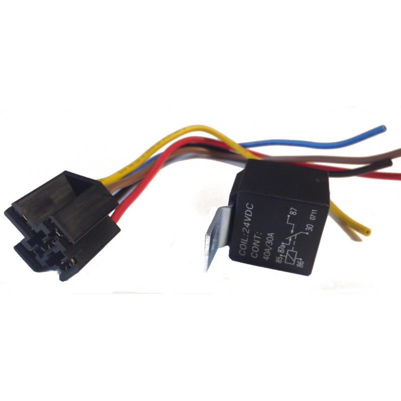 Automatisk omkopplingsrelä 24V - Relä Mini Märka / bryta Twin Terminal 40 amp 24 volt