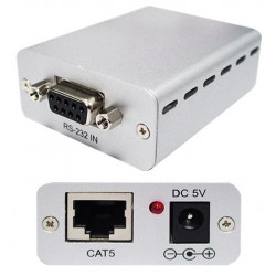 RS232 extender over PDS Cat 5/6 RJ45 cable. RS232 extender