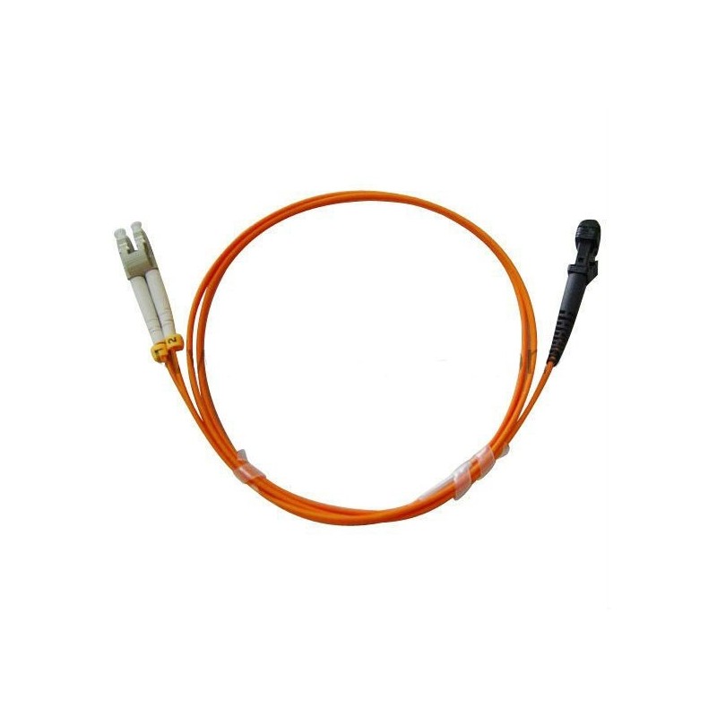 MTRJ Fiber cable, Multi mode, MTRJ HONA - LC, 2m, 50/125my, Orange, LSZH, Duplex