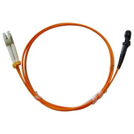 MTRJ Fiberkabel, Multiläge, MTRJ HONA - LC, 2m, 50/125my, Orange, LSZH, Duplex