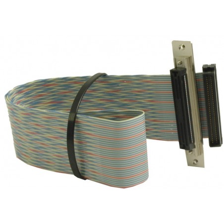 Fladkabel, 1 x mini DB68 hane + 1 x mini DB68 hona