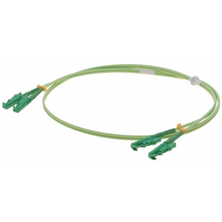 Fiberkabel, multimod, E2000 APC / APC, 5m, 50/125μm, OM5, kalk, LSZH, Duplex