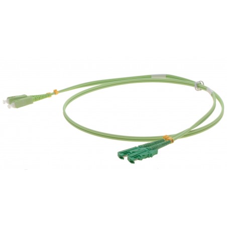 Fiberkabel, multimod, APC E2000 / SC, 10m, 50 / 125my, OM5, kalk, LSZH, Duplex