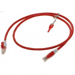 Network cable RJ45 with safety lock