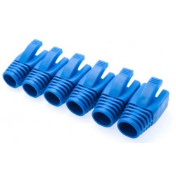 Blue protective cover for RJ45 connector Cat 7 and 6a, 8.5mm - DANBIT