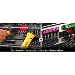 Cat. 6/6a netværkskabel med lys, patch kabel RJ45, FTP, LSZH, sort,...