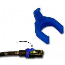 Blue Cable Clips for K-RJ45Lxx - 50 Pack with Release Protection