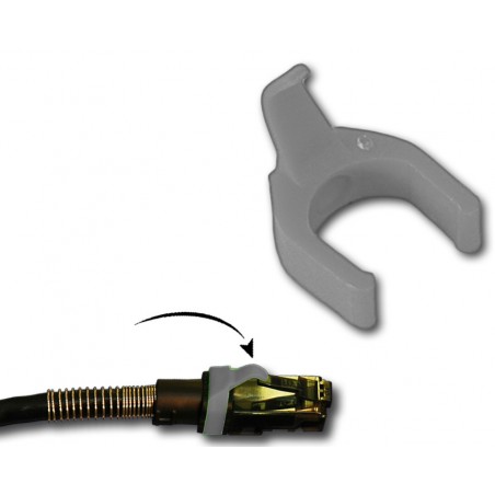 PatchSee patch kabelklipp - Patchclip - Grå färgkodning av nätverkskablar - Svensk Binär Teknik AB