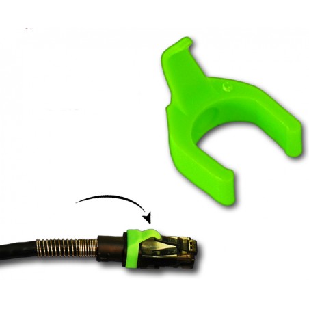 PatchSee patch kabelklipp - Patchclip - Lime färgkodning av nätverkskablar - Svensk Binär Teknik AB