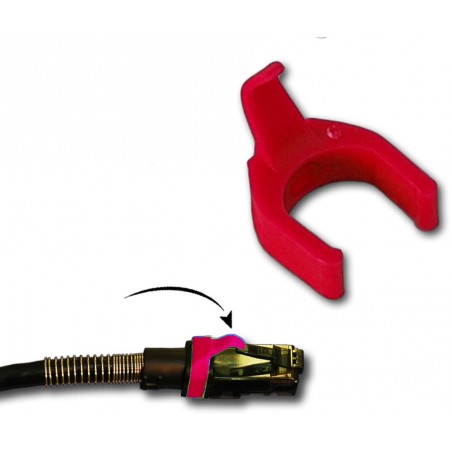 PatchSee-patchkabelklämmor - Patchklipp - röd färgkodning av nätverkskablar - Svensk Binär Teknik AB